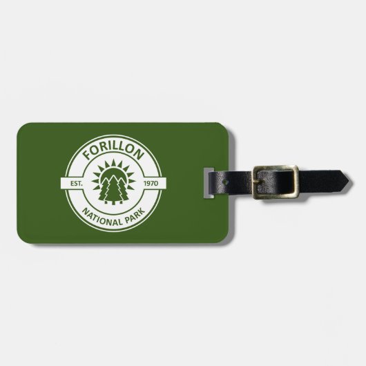 Nationaal park Forillon Zon Bomen Bagagelabel (Voorkant horizontaal)