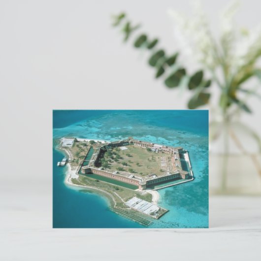 Nationaal Park Fort Jefferson Briefkaart (Staand voorkant)