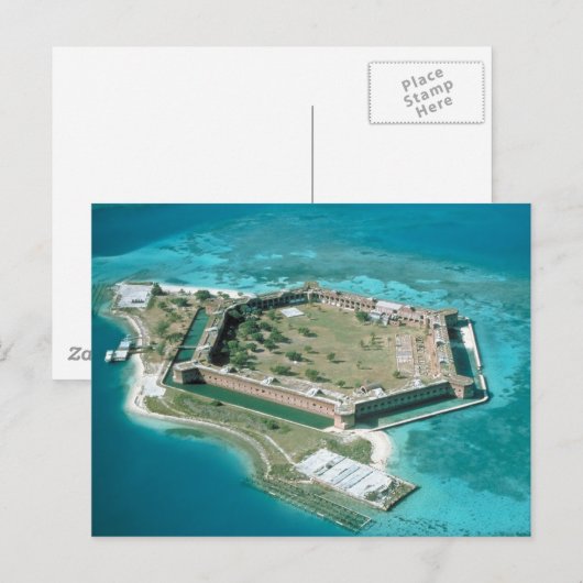 Nationaal Park Fort Jefferson Briefkaart (Voorkant / Achterkant)