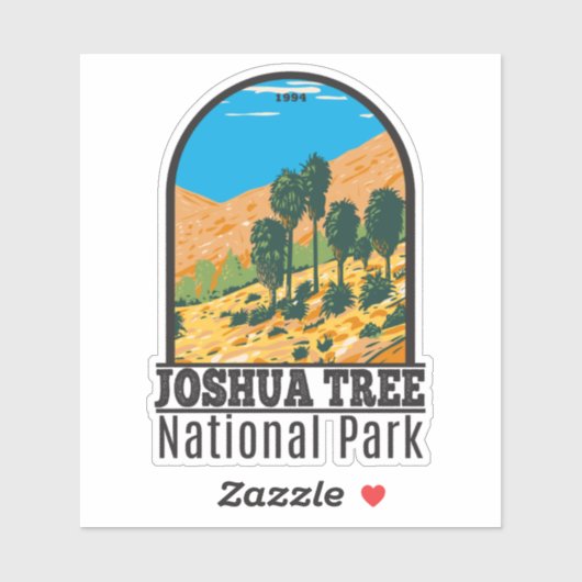 Nationaal park Fortynine Palms Oasis Sticker (Vel)
