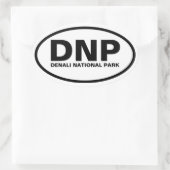 Nationaal park FOUR Denali Ovale Sticker (Tas)