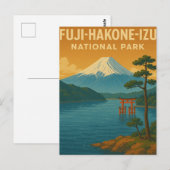 Nationaal park Fuji-Hakone-Izu Briefkaart (Voorkant / Achterkant)