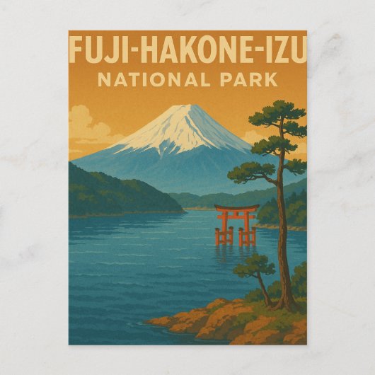Nationaal park Fuji-Hakone-Izu Briefkaart (Voorkant)