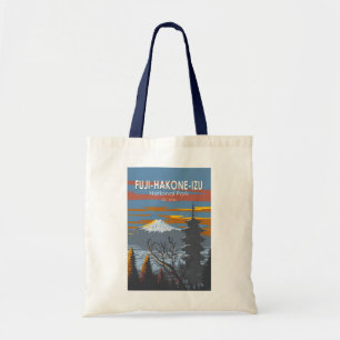 Nationaal park Fuji-Hakone-Izu Kunst Vintage Japan Tote Bag