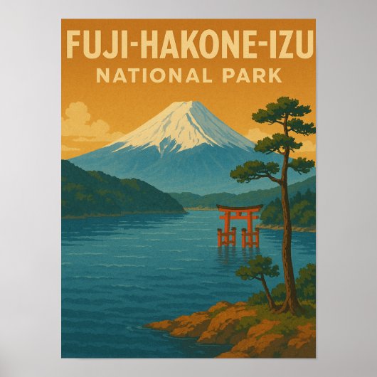 Nationaal park Fuji-Hakone-Izu Poster (Voorkant)