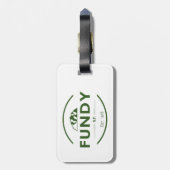 Nationaal park Fundy Bagagelabel (Achterkant verticaal)