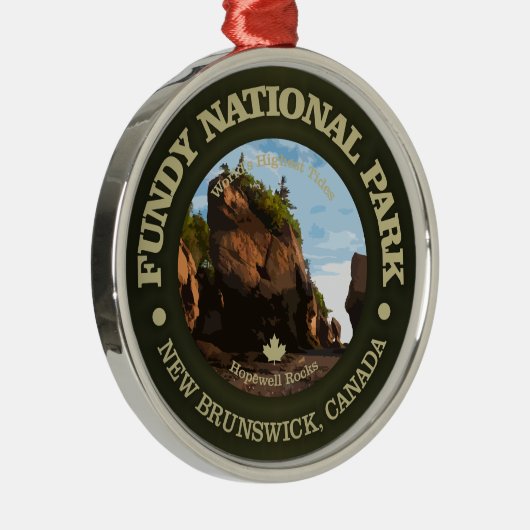 Nationaal park Fundy Metalen Ornament (Rechts)