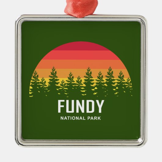 Nationaal park Fundy Metalen Ornament (Voorkant)