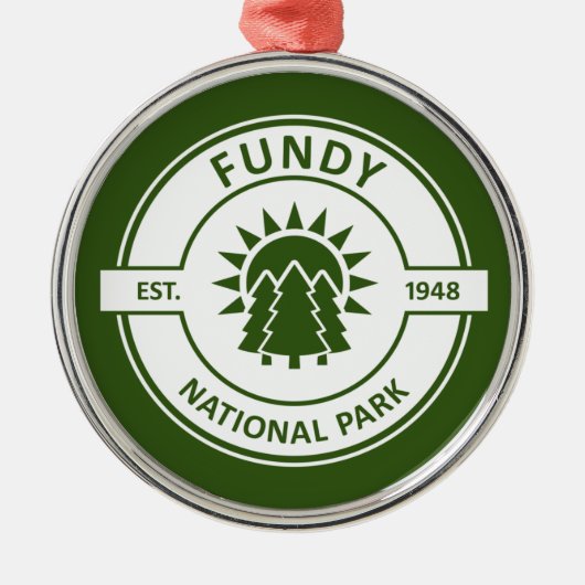 Nationaal park Fundy Metalen Ornament (Voorkant)