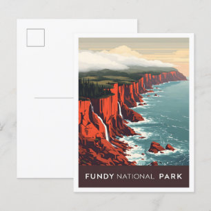 Nationaal park Fundy New Brunswick Canada Reizen Briefkaart