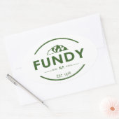 Nationaal park Fundy Ovale Sticker (Envelop)