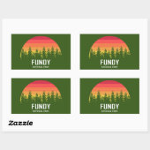 Nationaal park Fundy Rechthoekige Sticker (Vel)