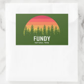 Nationaal park Fundy Rechthoekige Sticker (Tas)