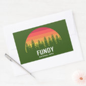 Nationaal park Fundy Rechthoekige Sticker (Envelop)