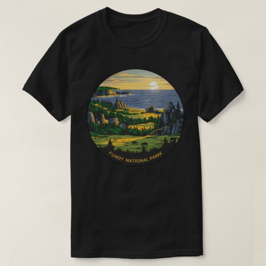 Nationaal park Fundy T-shirt (Design voorkant)