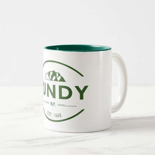 Nationaal park Fundy Tweekleurige Koffiemok (Voorkant rechts)