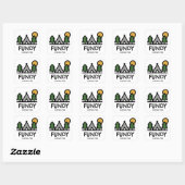 Nationaal park Fundy Vierkante Sticker (Vel)