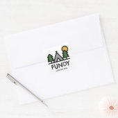Nationaal park Fundy Vierkante Sticker (Envelop)
