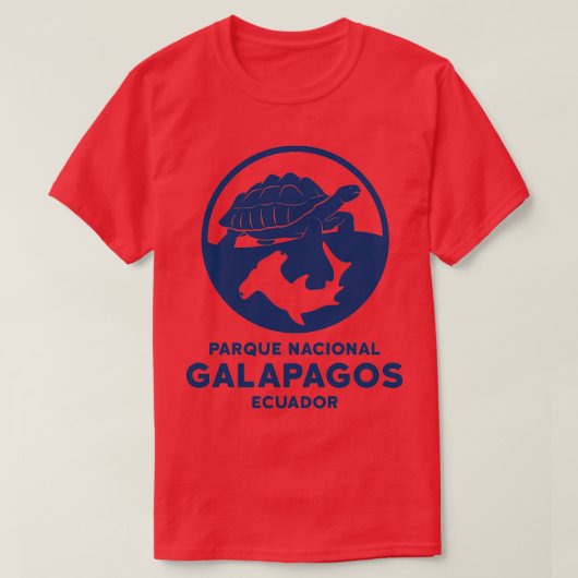 Nationaal park Galapagos Ecuador T-shirt (Design voorkant)