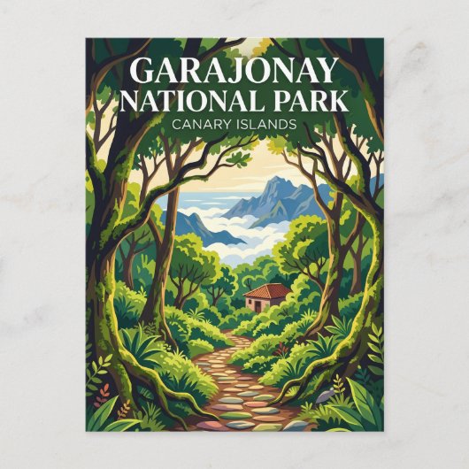 Nationaal park Garajonay Spanje Briefkaart (Voorkant)