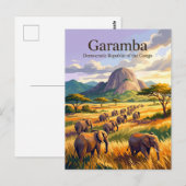 Nationaal park Garamba Briefkaart (Voorkant / Achterkant)