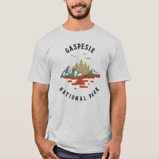 Nationaal Park Gaspesie T-shirt (Voorkant)