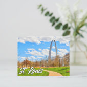 Nationaal park Gateway Arch Briefkaart (Staand voorkant)