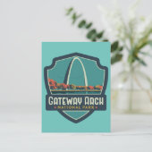 Nationaal park Gateway Arch Briefkaart (Staand voorkant)