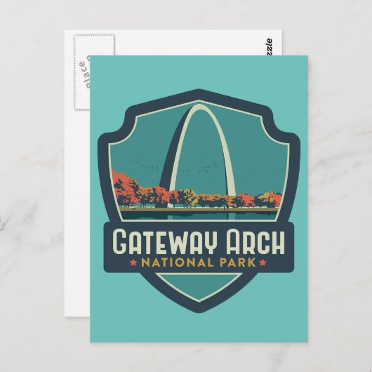 Nationaal park Gateway Arch Briefkaart (Voorkant / Achterkant)
