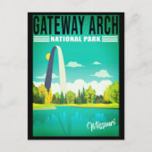 Nationaal park Gateway Arch - Missouri Saint Louis Briefkaart (Voorkant)