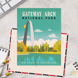 Nationaal park Gateway Arch - Missouri Saint Louis Briefkaart