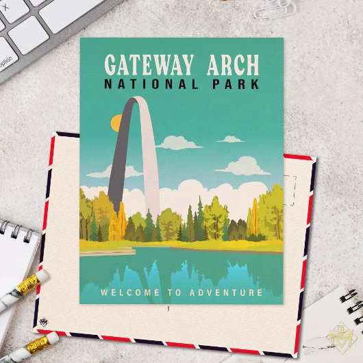 Nationaal park Gateway Arch - Missouri Saint Louis Briefkaart