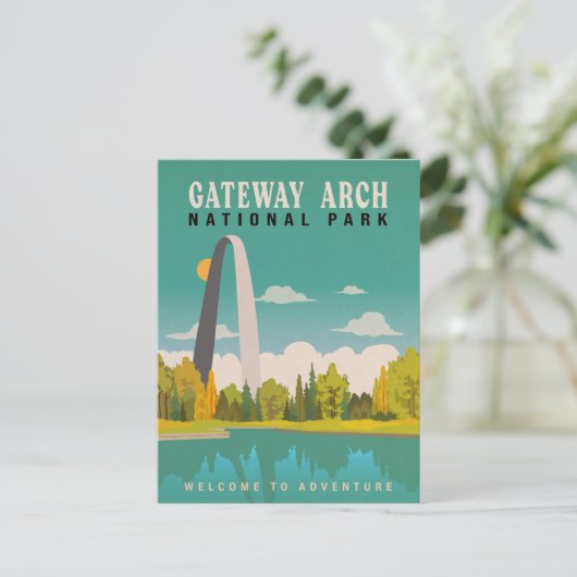 Nationaal park Gateway Arch - Missouri Saint Louis Briefkaart (Staand voorkant)