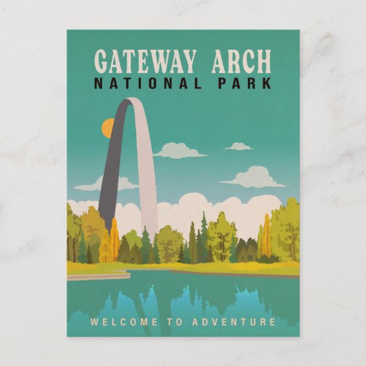 Nationaal park Gateway Arch - Missouri Saint Louis Briefkaart (Voorkant)