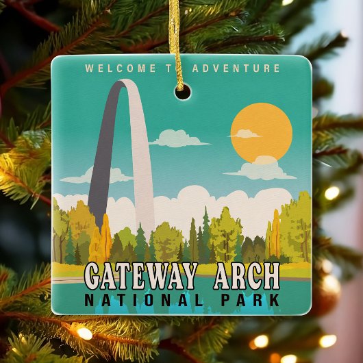 Nationaal park Gateway Arch - Missouri Saint Louis Keramisch Ornament