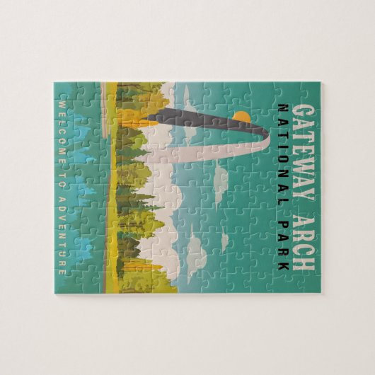 Nationaal park Gateway Arch - Missouri Saint Louis Legpuzzel (Horizontaal)