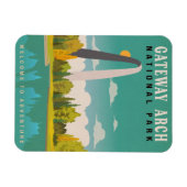 Nationaal park Gateway Arch - Missouri Saint Louis Magneet (Horizontaal)
