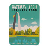 Nationaal park Gateway Arch - Missouri Saint Louis Magneet (Verticaal)
