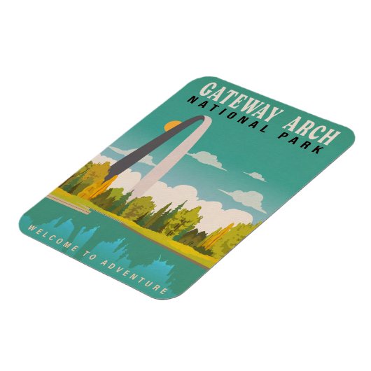 Nationaal park Gateway Arch - Missouri Saint Louis Magneet (Linkerzijde)