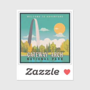 Nationaal park Gateway Arch - Missouri Saint Louis Sticker