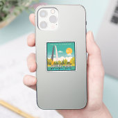 Nationaal park Gateway Arch - Missouri Saint Louis Sticker (Telefoon)