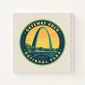 Nationaal park Gateway Arch Notitieboek (Achterkant)
