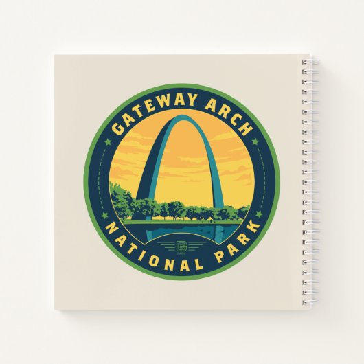 Nationaal park Gateway Arch Notitieboek (Achterkant)