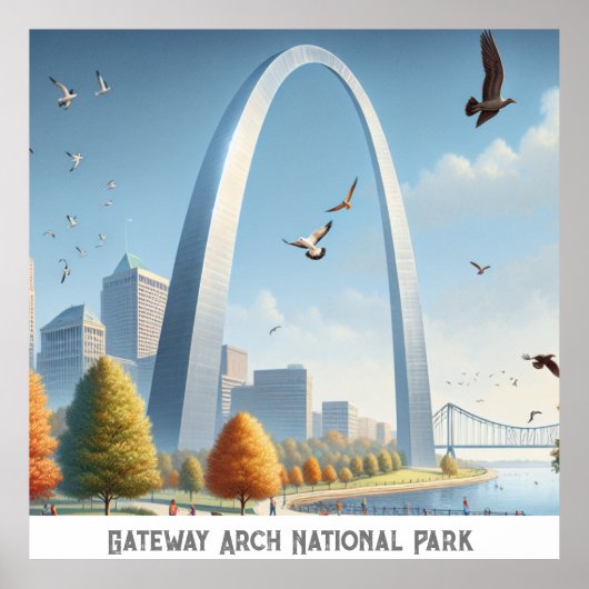 Nationaal park Gateway Arch Poster (Voorkant)