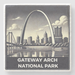 Nationaal park Gateway Arch Stenen Onderzetter