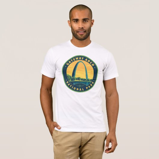 Nationaal park Gateway Arch T-shirt (Voorkant volledig)