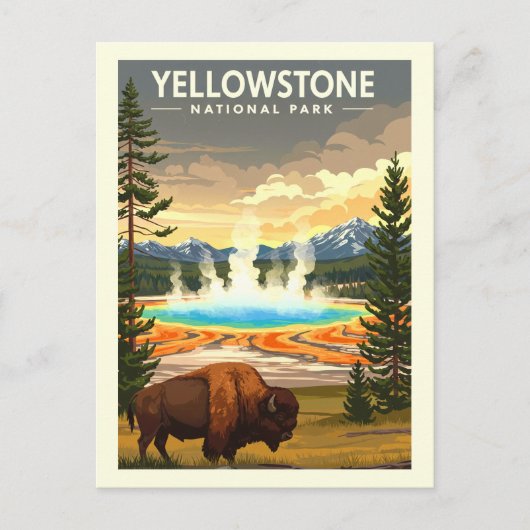 Nationaal Park  geelsteen Briefkaart (Voorkant)