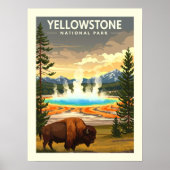 Nationaal Park  geelsteen Poster (Voorkant)