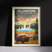 Nationaal Park  geelsteen Poster