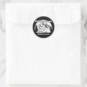 Nationaal Park geelsteen Ronde Sticker (Tas)